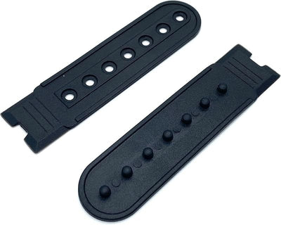 Plastic Snapback Strap with 7 Holes Hats Caps Replacement Fasteners Buckle Extender Repair - 0.79" x 3"