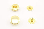 Iron snap Fastener Buttons Washable Press Stud for Sewing Leather Craft Clothing - Ring-Spring Snap Button