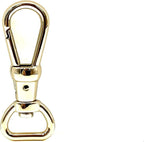 Push-Gate Swivel Clasp, Small D Eye (1/2")
