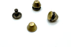 Barrel Riveted Purse Feet, Spike Rivet Studs, per Lot