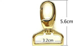Push-Gate Swivel Snap Hook, Trapezoid Eye (1 1/4")
