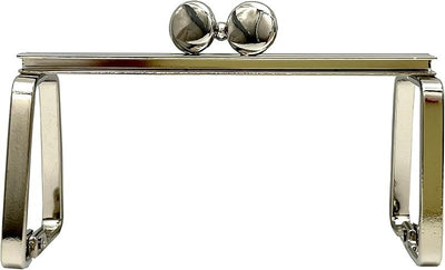 Barrel Glue-In Kiss-Lock Purse Frame, 3 3/8" x 1 9/16" (8.5 x 4 cm)