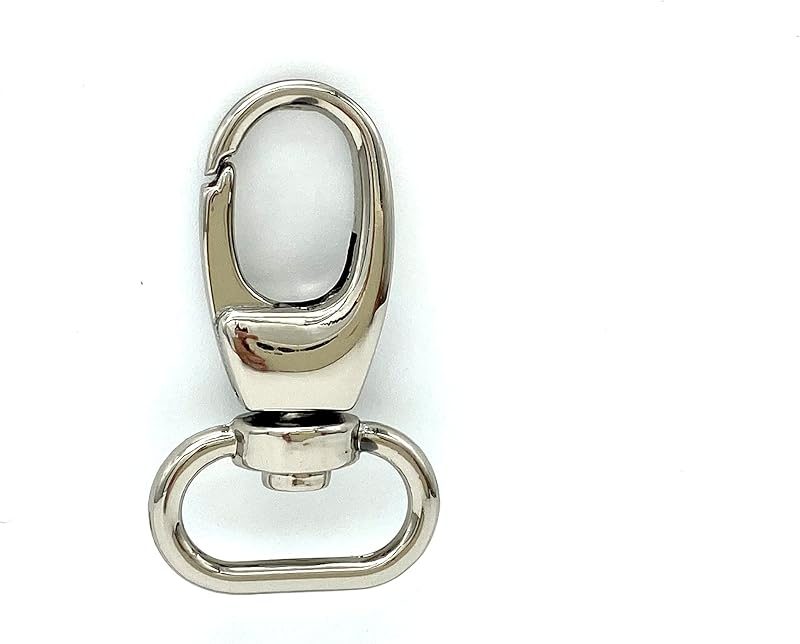Teardrop Push-Gate Swivel Snap Hook, Oval Eye
