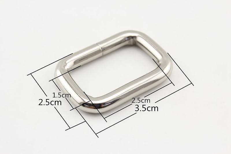 Rectangle ring 1" (25 mm) iron for buckle straps bags belt purse hardware making,bag replacement Nickel