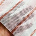 Vinyl Mesh Fabric by the Yard, 1x1 Open Weave Striped PVC Coated Polyester