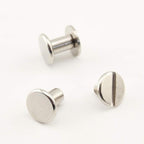 Iron Round Chicago Binding Screw Rivets Concho Screw Button Nail Rivet for DIY Leather Decoration Bookbinding