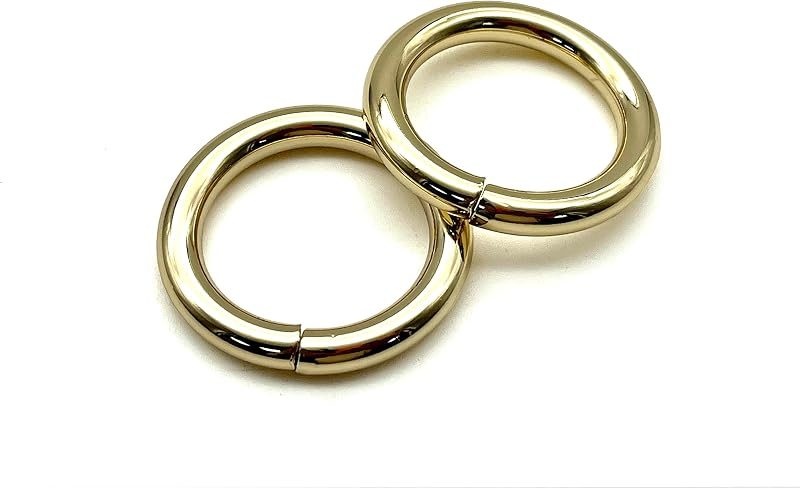 Round O Ring / Iron for Buckle Straps Bags Belt Purse Hardware Making,Bag Replacement Light Gold