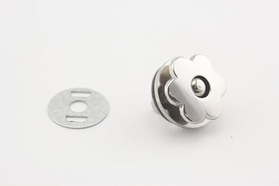 Special Flower Magnetic Snaps Bag Button Purse Leather Closures Clasps for Sewing Purse Bag Clutch Wallet Diameter 11/16 - Six-Petal Flower Magnetic Snap