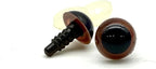 Plastic Safety Eyes with Washers - Round Pupil
