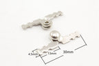 V-Shape Plug-In Box Purse Hinges, 30mm (10 pcs)