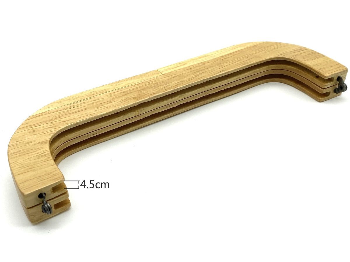 Rectangle Wood Purse Frame with Chain Loops, 10"