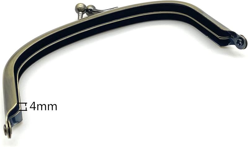 Arch Glue-In Kiss-Lock Purse Frame, 4 1/4" x 2" (11 x 5 cm)
