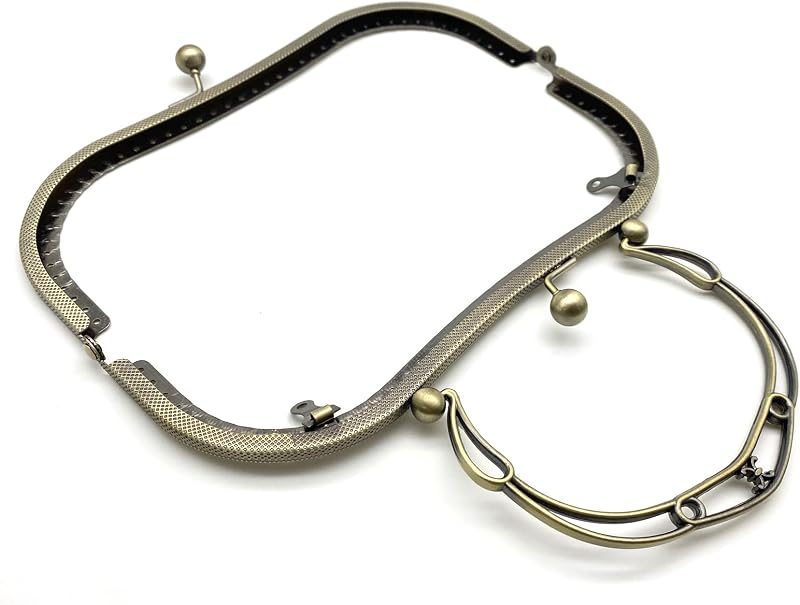 Sew-In Kiss-Lock Purse Frame, 8" x 3" (20 x 7.5 cm)