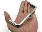 Rectangle Glue-In Kiss-Lock Purse Frame, 5" x 2" (12.5 x 5 cm)