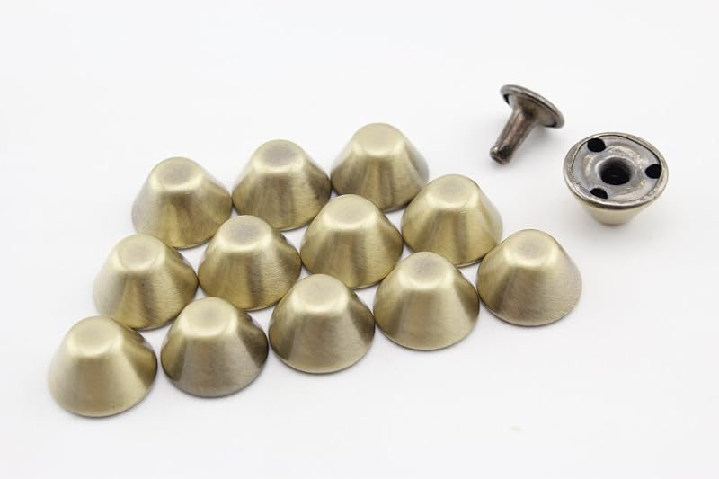 Barrel Riveted Purse Feet, Spike Rivet Studs, per Lot
