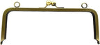 Rectangle Glue-In Kiss-Lock Purse Frame, 8 5/8" x 3 3/8" (22 x 8.5 cm)