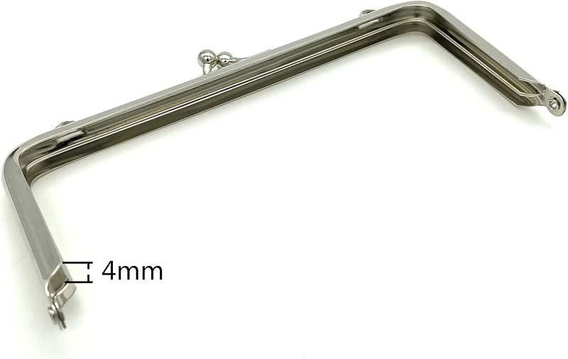 Rectangle Glue-In Kiss-Lock Purse Frame, 5 1/2" x 2 3/8" (14 x 6 cm)
