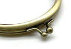 Glue-In Kiss-Lock Purse Frame, 4" x 2" (10 x 5 cm)