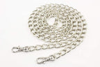 Custom Personalized Bag Purse Cable Chain Strap Handles Replacement Extender - Curb Chain, Aluminium
