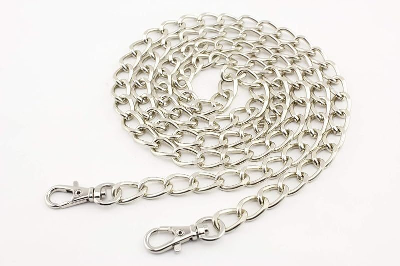 Custom Personalized Bag Purse Cable Chain Strap Handles Replacement Extender - Curb Chain, Aluminium