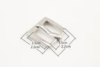 Rectangle Pin Belt Buckle, 5/8" (15 mm) - Heavy 22mm Frame