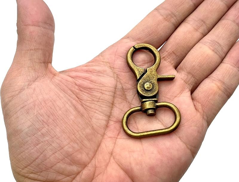 Lobster-Claw Swivel Snap Hook, D-Ring Eye