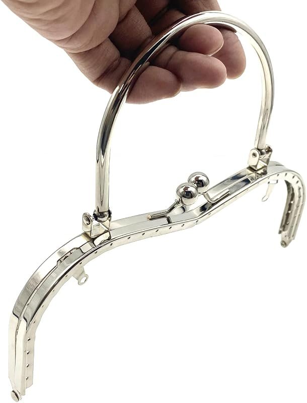 Sew-In Kiss-Lock Purse Frame, 7 11/16" x 3" (19.5 x 7.5 cm)