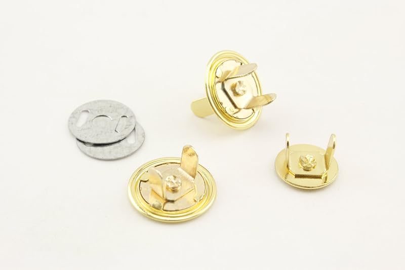 Thin Round Magnetic Snaps Bag Button Purse Leather Closures for Sewing Purse Bag Clutch Wallet