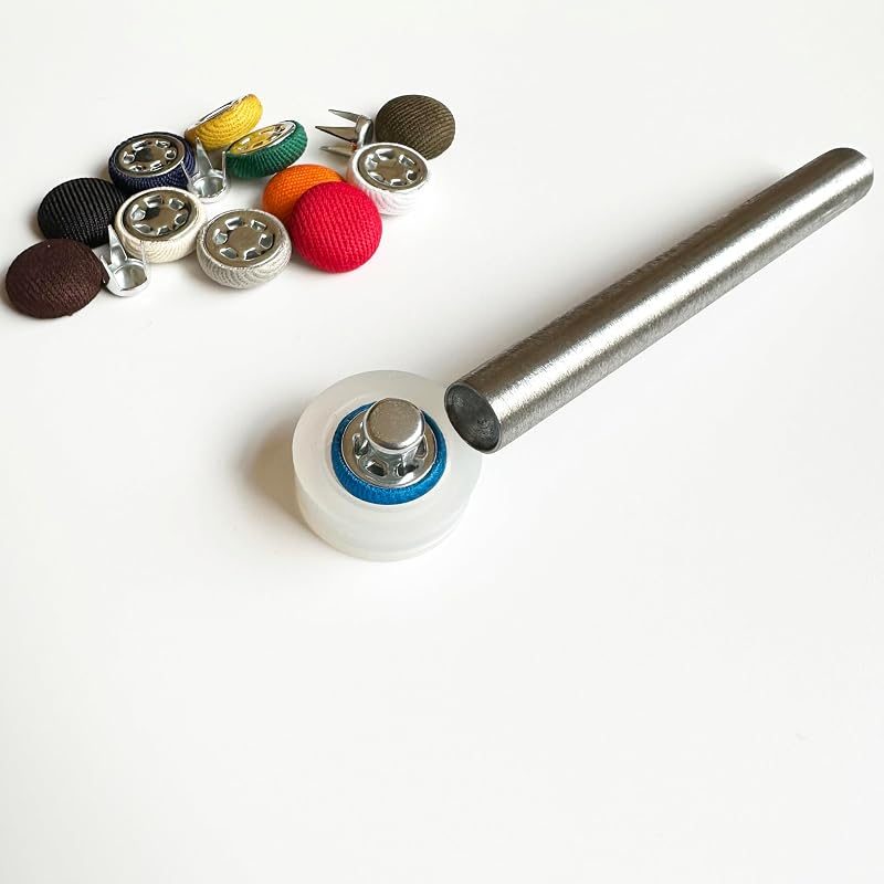 64 Buttons in 12 Color Baseball Cap Hat Button Repair kit with Tools Replacement