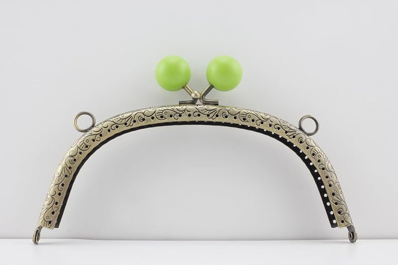 Color-Ball Sew-In Kiss-Lock Purse Frame, 17 x 7 cm