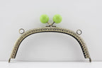 Color-Ball Sew-In Kiss-Lock Purse Frame, 17 x 7 cm