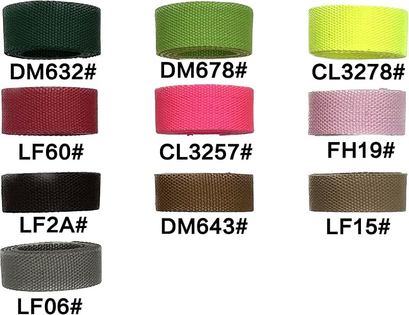 Heavy Weight Polyester Cotton Webbing Strap - Bead-Pattern Webbing