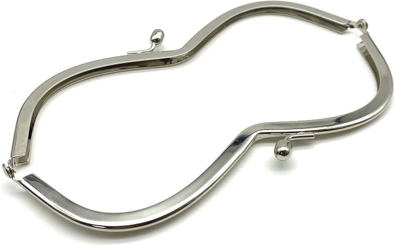 M-Shape Glue-In Kiss-Lock Purse Frame, 7" x 2" (18 x 5 cm)