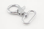Long Lobster-Claw Swivel Snap Hook, Chrome (1 1/4")