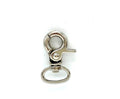 Lobster-Claw Swivel Clasp, Round Eye (8mm-1/2")