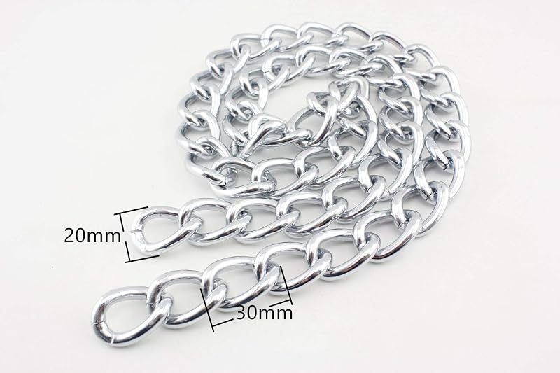 Custom Personalized Bag Purse Shoulder Chain Strap Handles Replacement Extender 35.4" (90 cm) Nickel