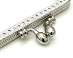 Rectangle Sew-In Kiss-Lock Purse Frame, 4 1/8" x 2" (10.5 x 5 cm)