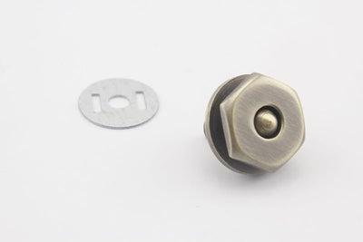 Special Flower Magnetic Snaps Bag Button Purse Leather Closures Clasps for Sewing Purse Bag Clutch Wallet Diameter 11/16 - Hexagon Magnetic Snap