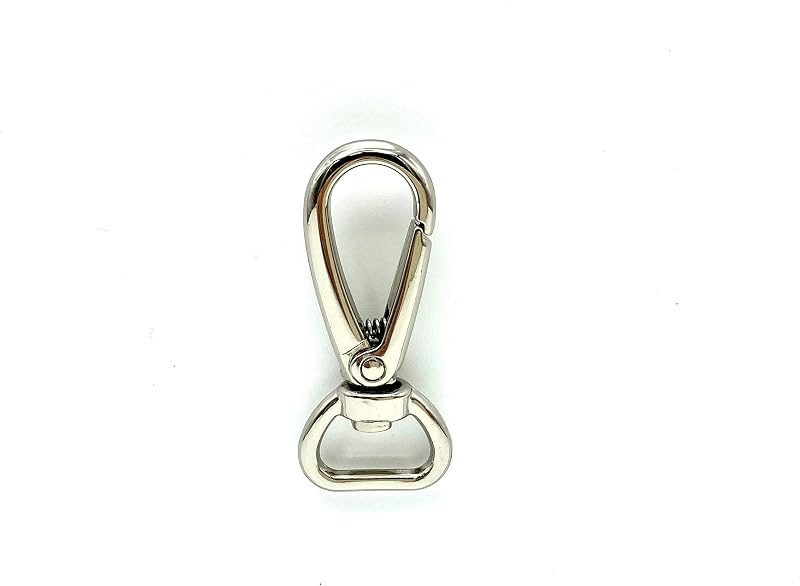 Push-Gate Swivel Clasp, Round Eye (1/2", 4.3cm)
