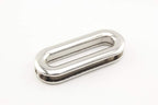 Zinc Alloying Oval Screw in Eyelet Grommet Purse Loop Handle Connectors Easy Installation Inner Width