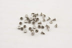 Double Flat Rivet Solid Brass Double Cap, Purse Rivet Studs for Leather Bag Making Clothing Shoes