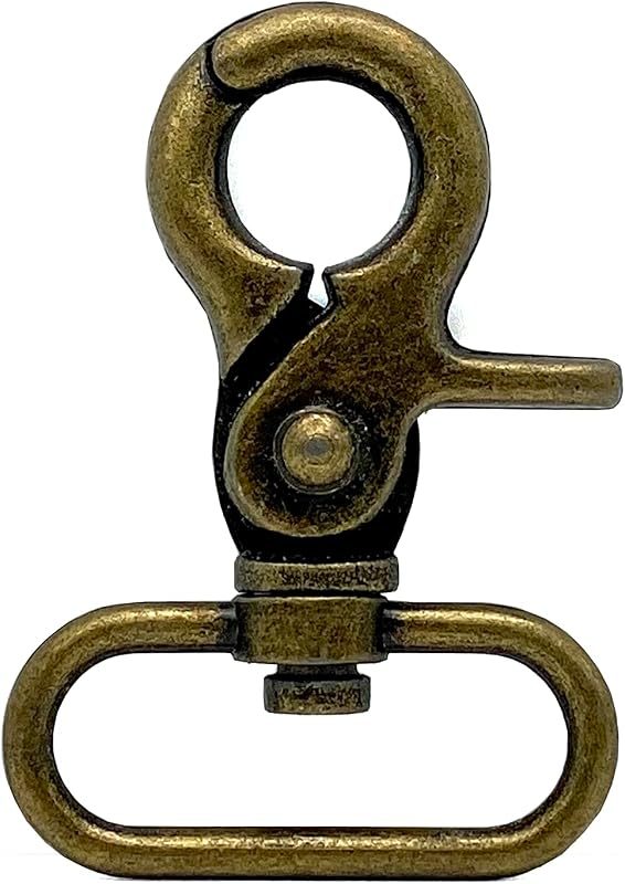 Lobster-Claw Swivel Snap Hook, D-Ring Eye