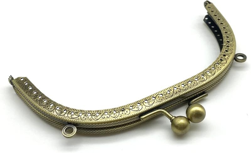 Arch Sew-In Kiss-Lock Purse Frame, 6 1/8" x 2 3/4" (15.5 x 7 cm)