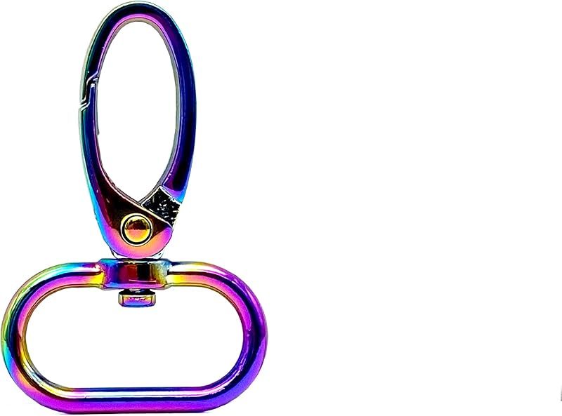 Oval Push-Gate Swivel Snap Hook, Compact