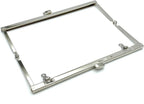 Rectangle Glue-In Kiss-Lock Purse Frame with Chain Loops