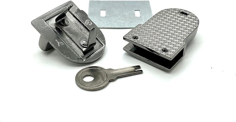 Press Tongue Thumb Latch Lock Clutch Purse Handbag Bag Lock with Key Zinc alloying for Purse Bag Wallet Clutch Making