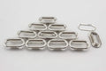 Oval Grommets with Washers, Solid Brass
