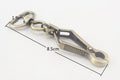Push-Gate Swivel Snap Hook, 9cm Long
