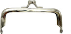 Rectangle Glue-In Kiss-Lock Purse Frame, 3 1/2" x 1 5/8" (9 x 4 cm) - 6mm Ball Clasp