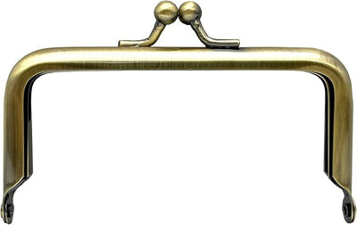 Rectangle Glue-In Kiss-Lock Purse Frame, 3 1/2" x 1 3/4" (9 x 4.5 cm)
